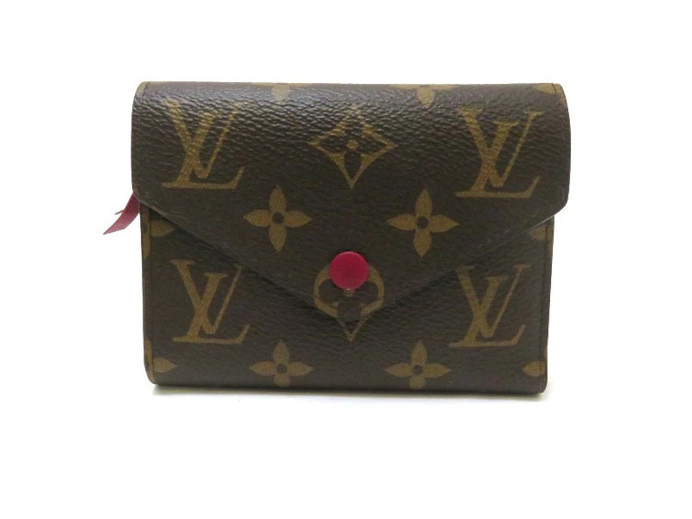 LOUIS VUITTON Portefeuille Victorine Monogram Fuschia Pink Wallet